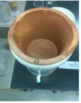 Gambar 3. Pengukuran sampel Sebelum perlakuan dengan Saringan Keramik 