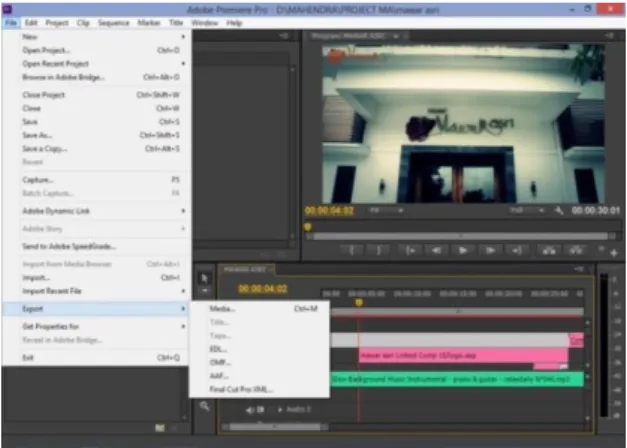 Gambar 9. Tampilan Export Setting 