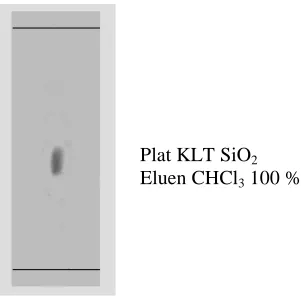 Gambar 4.  Hasil KLT Senyawa Hasil Isolasi (Terpenoid)  