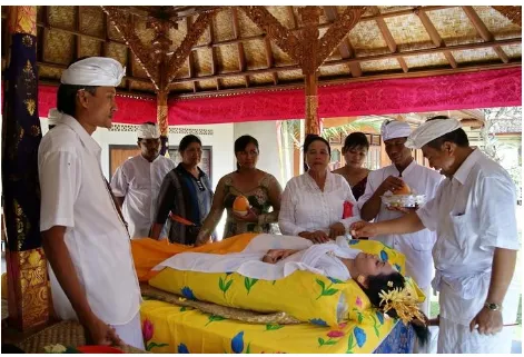 Gambar 4.4. Salah Satu Ritual Upacara Potong Gigi di Kabupaten Gianyar Bali