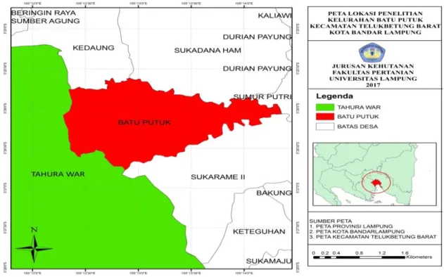 Gambar 1. Peta Kelurahan Batu Putuk. 