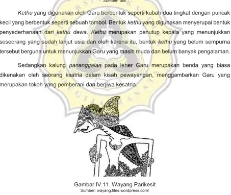 Gambar IV.11. Wayang Parikesit 