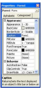 Gambar 2.16 Properties Window 