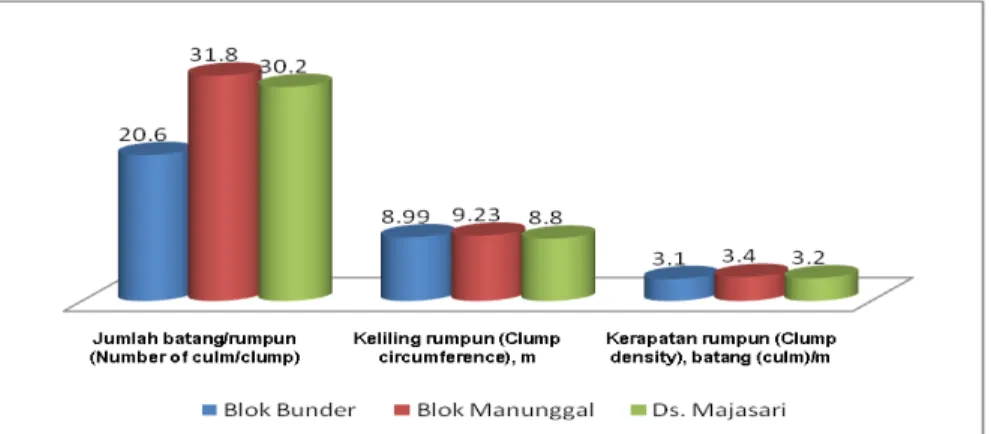 Tabel    2.  Sidik  Ragam  Tegakan  Rumpun  Bambu  Petung  (D.    asper  )  di  Dataran  Rendah  di  Desa  Majasari,  Kabupaten  Subang
