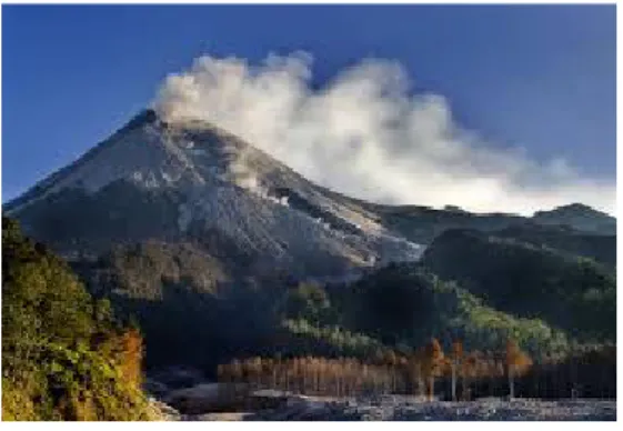 Gambar 1. Morfologi  gunung  Merapi  (sumber  :  http://id-wal.com/gunung-merapi-erupsi.html )