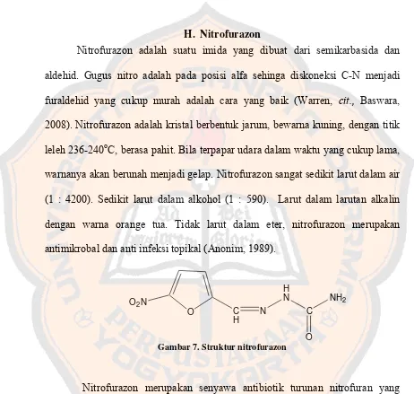 Gambar 7. Struktur nitrofurazon 