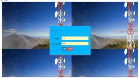 Gambar 3.6 Halaman Login  3.4.2 Rancangan Halaman Admin. 