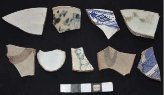 Gambar 8. Berbagai jenis keramik yang ditemukan  dari hasil ekskavasi 