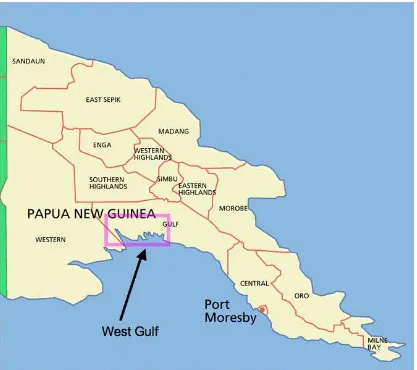 Figure 1. West Gulf Province, Papua New Guinea.2
