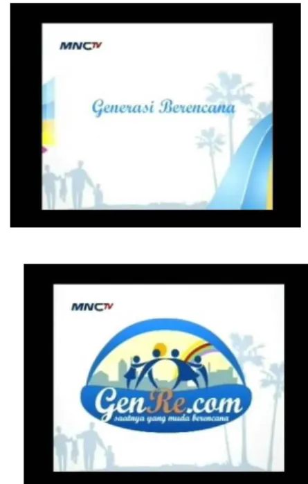 Gambar 1. Tayangan pembuka acara variety show  program KB 
