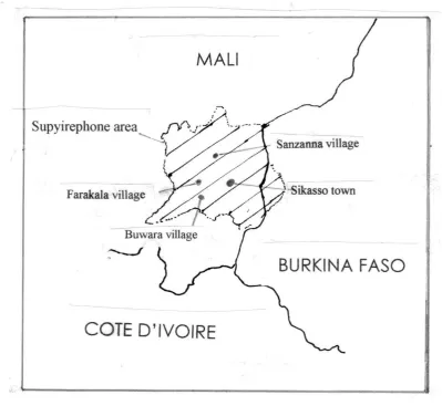 Figure 2: Map of Supyirephone area in Mali 