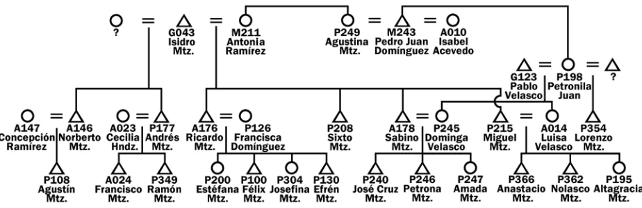 Figure 3.1. The Isidro Martínez family