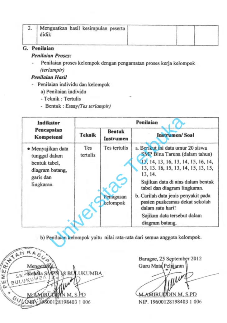 tabel dan diagram lingkaran. 