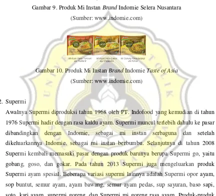 Gambar 9. Produk Mi Instan Brand Indomie Selera Nusantara 