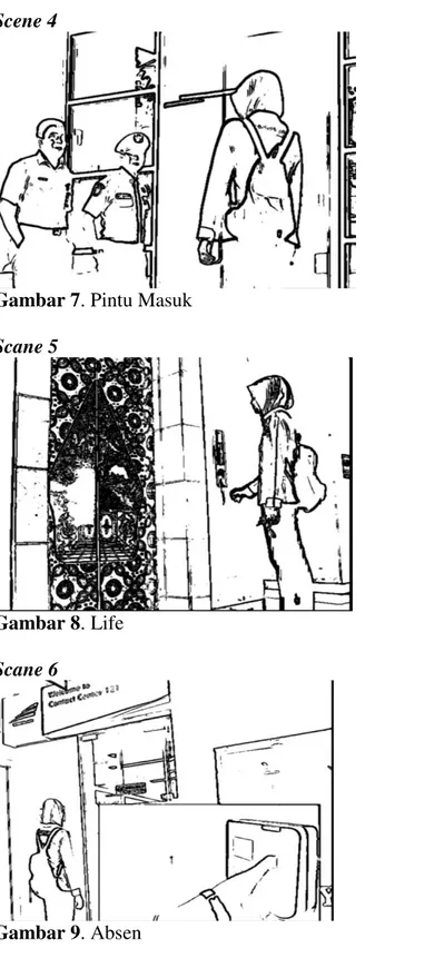 Gambar 7. Pintu Masuk  Scane 5 