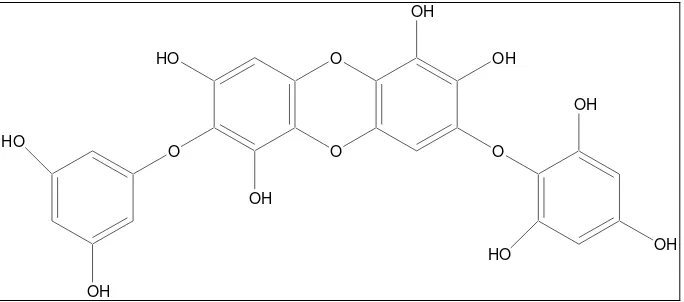 Gambar 2. Struktur kimia difloretohidroksikarmalol (Heo et al., 2006) 