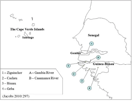 FIGURE 2. Map of Upper Guinea 