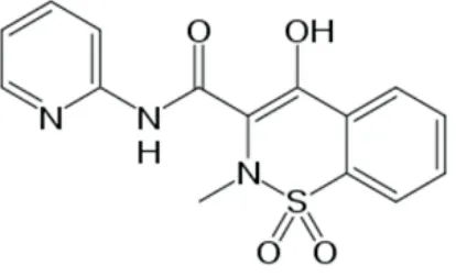 Figure 1. Piroxicam molecular structure
