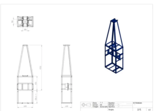 Gambar 3. Desain Kerangka Bagian Atas