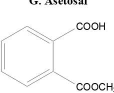 Gambar 6. Struktur  molekul asetosal 
