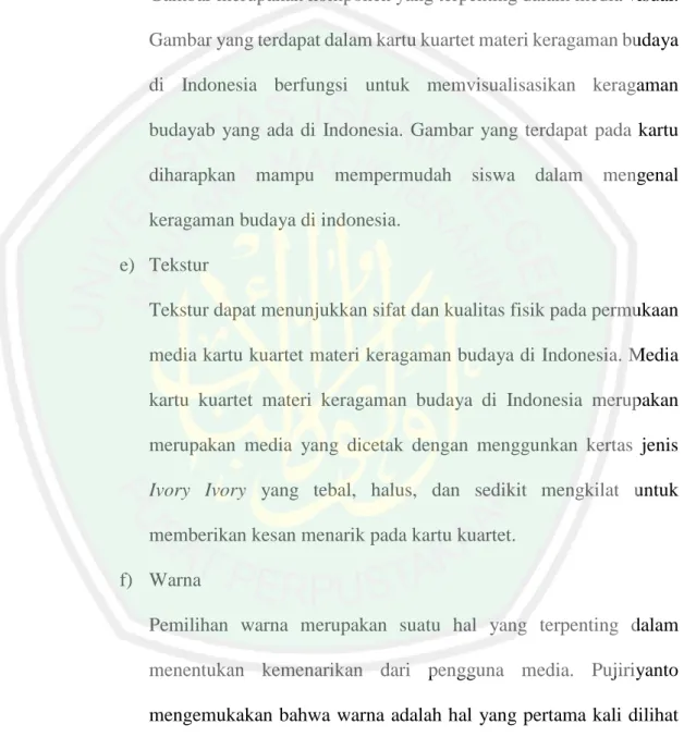 Gambar merupakan komponen yang terpenting dalam media visual. 