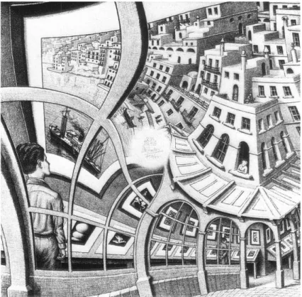 Figura 6. La galería de grabados, Escher 1956