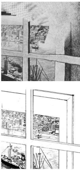 Figura 10. Ejemplo de aplanado y  relleno de una parte del agujeroFigura 9. Reproduccion de la trama de Escher