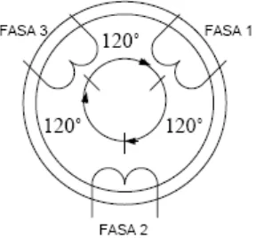 Gambar 4.4 Kumparan 3 fasa 