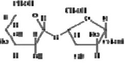 Gambar 5. Struktur molekul sukrosa (Anonim, 1995) 