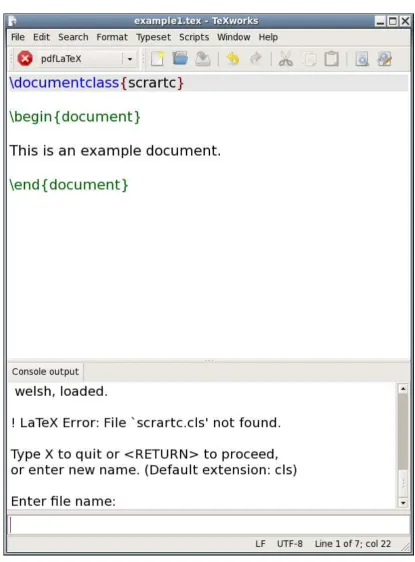 Figure 3.7 Misspelt Class File