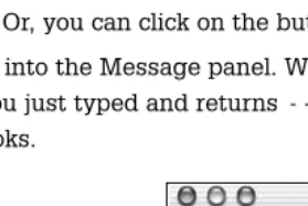 Figure 3.3The Message panel enables you