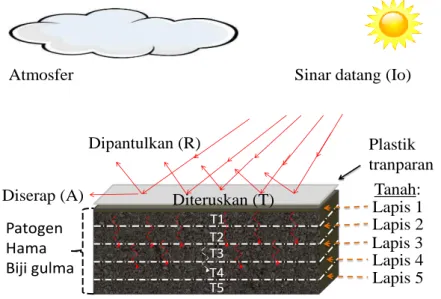 Gambar 5. Mekanisme Solarisasi Tanah pada Profil Tanah 