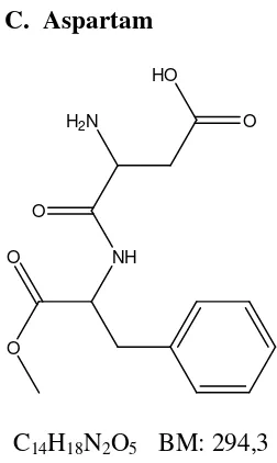 Gambar 1. Struktur kimia aspartam