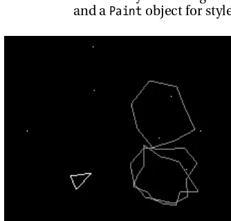 Figure 4-1. Polygon sprites about to collide 