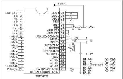 Gambar 1-3. Rangkaian modul digital panel meter 