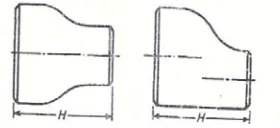 Gambar 2.5. Consentrik Reducer (kiri) dan Ecentrik Reducer (kanan) 