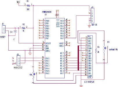 Gambar 3.6. Rangkaian Minimum System Mikrokontroler 