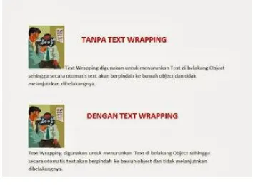 Gambar 13. Text Wrapping 