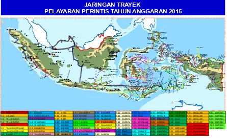 Tabel 1.3   Perkembangan Kinerja Angkutan Laut Perintis