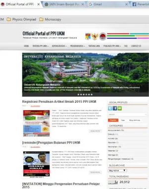 Gambar  6 menunjukkan produk akademik berbentuk jurnal ilmiah yang bernama Scientific Journal of PPI –  UKM