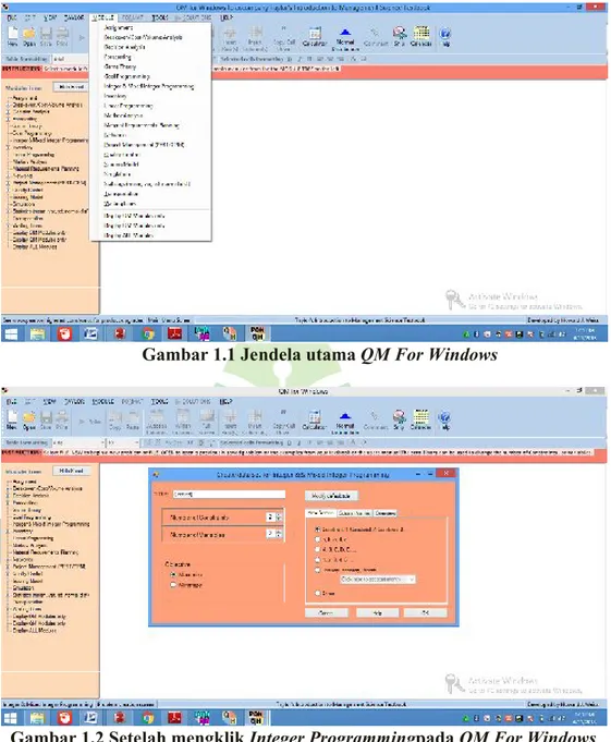 Gambar 1.1 Jendela utama QM For Windows