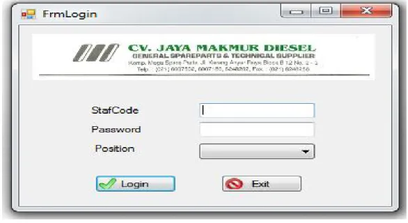 Gambar 6. Tampilan layar Login 