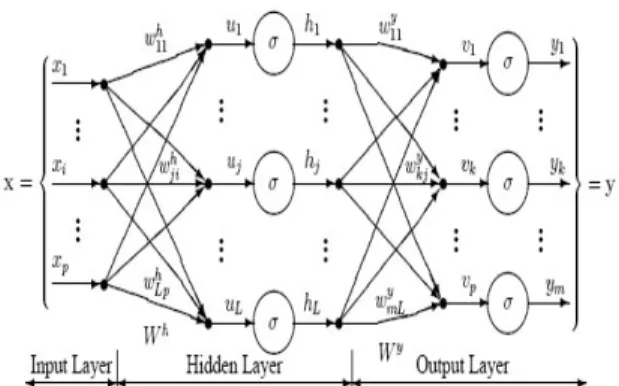 Gambar 1 Arsitektur Multilayer Perceptron