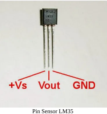 Gambar rangkaian sensor LM35