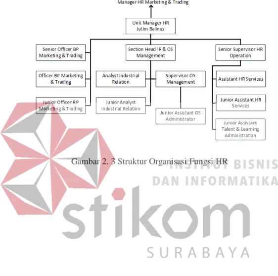 Gambar 2. 3 Struktur Organisasi Fungsi HR 