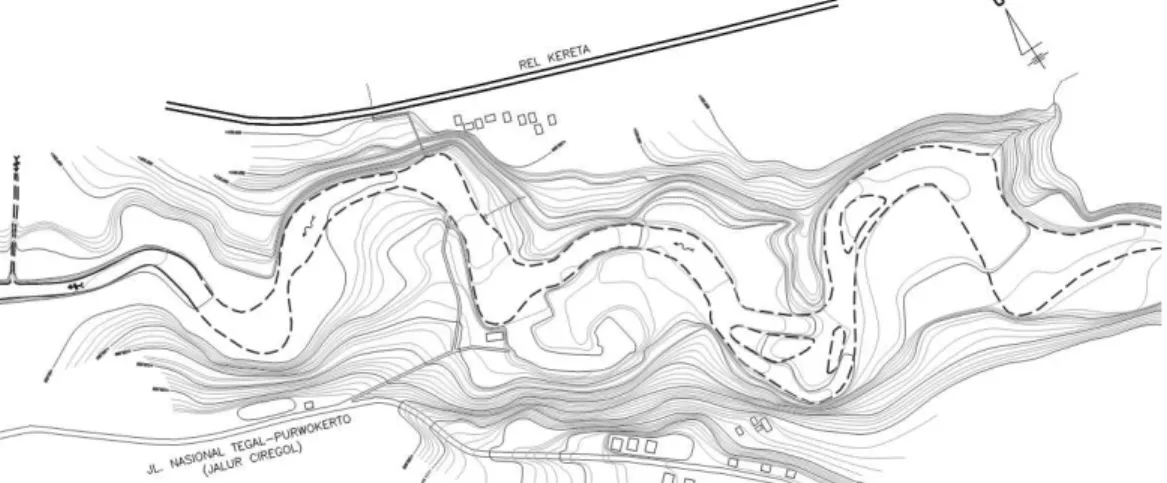 Gambar 1. Situasi Alur Sungai Pedes. 