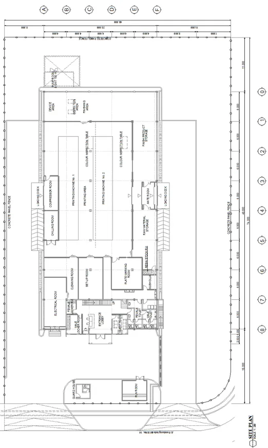 Gambar 12. Layout bangunan baru (Site Plan) 