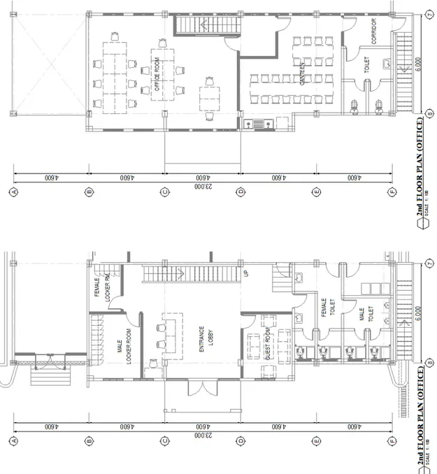 Gambar 13. Layout bangunan baru (Office Plan) 