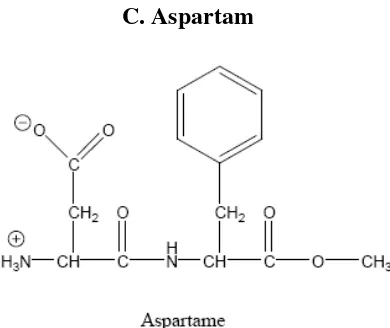 Gambar 1. Struktur kimia Aspartam