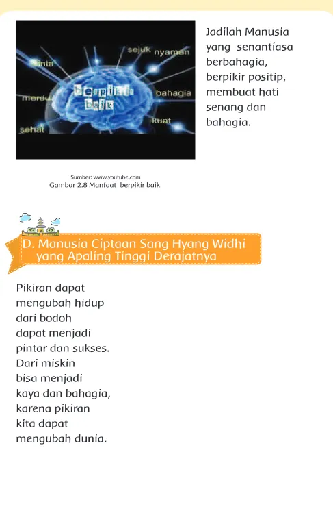 Gambar 2.8 Manfaat  berpikir baik.